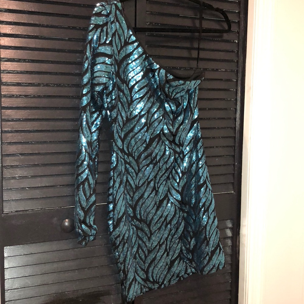 Ark&co Party Sequin one shoulder dress